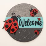 Welcome Lady Bug Hanger