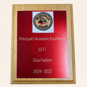Principals Plaque