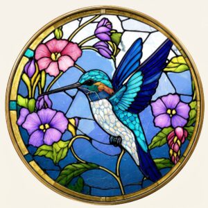 humming bird engraved