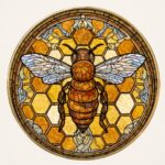 honey bee engraved