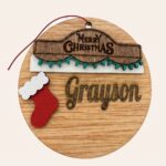 Custom Christmas Wooden Hanger
