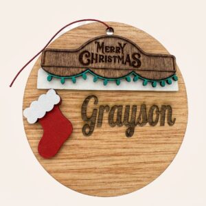 Custom Christmas Wooden Hanger