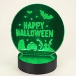 Happy Halloween Glowing Plaque