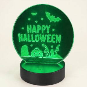 Happy Halloween Glowing Plaque