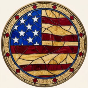 Flag Engraved hanger